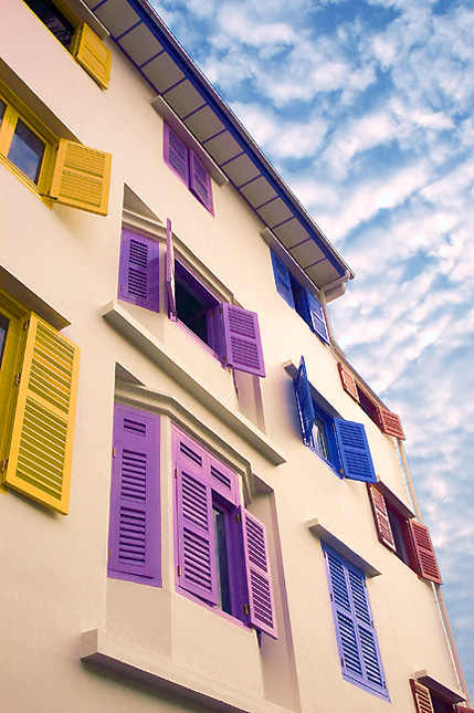 Colourful Windows - Singapore. Photo by Kristupa Saragih